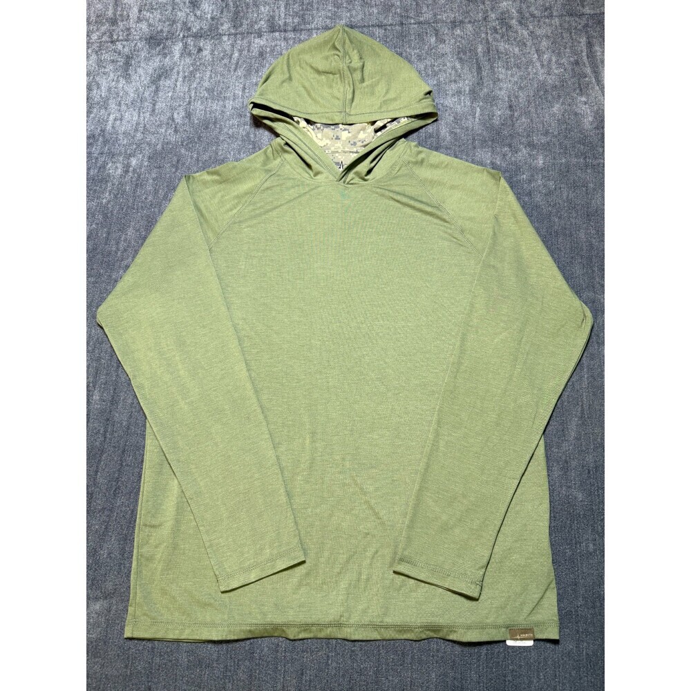 NWT Habit Lightweight Hoodie Men's Green Medium Long Sleeve Pullover Y2K Sports
